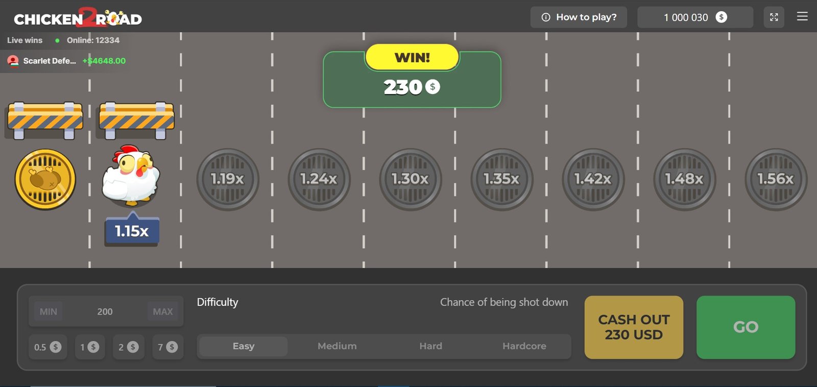 Vincita Chicken Road 2